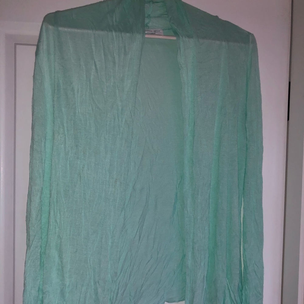 Sheer Turquoise Cardigan